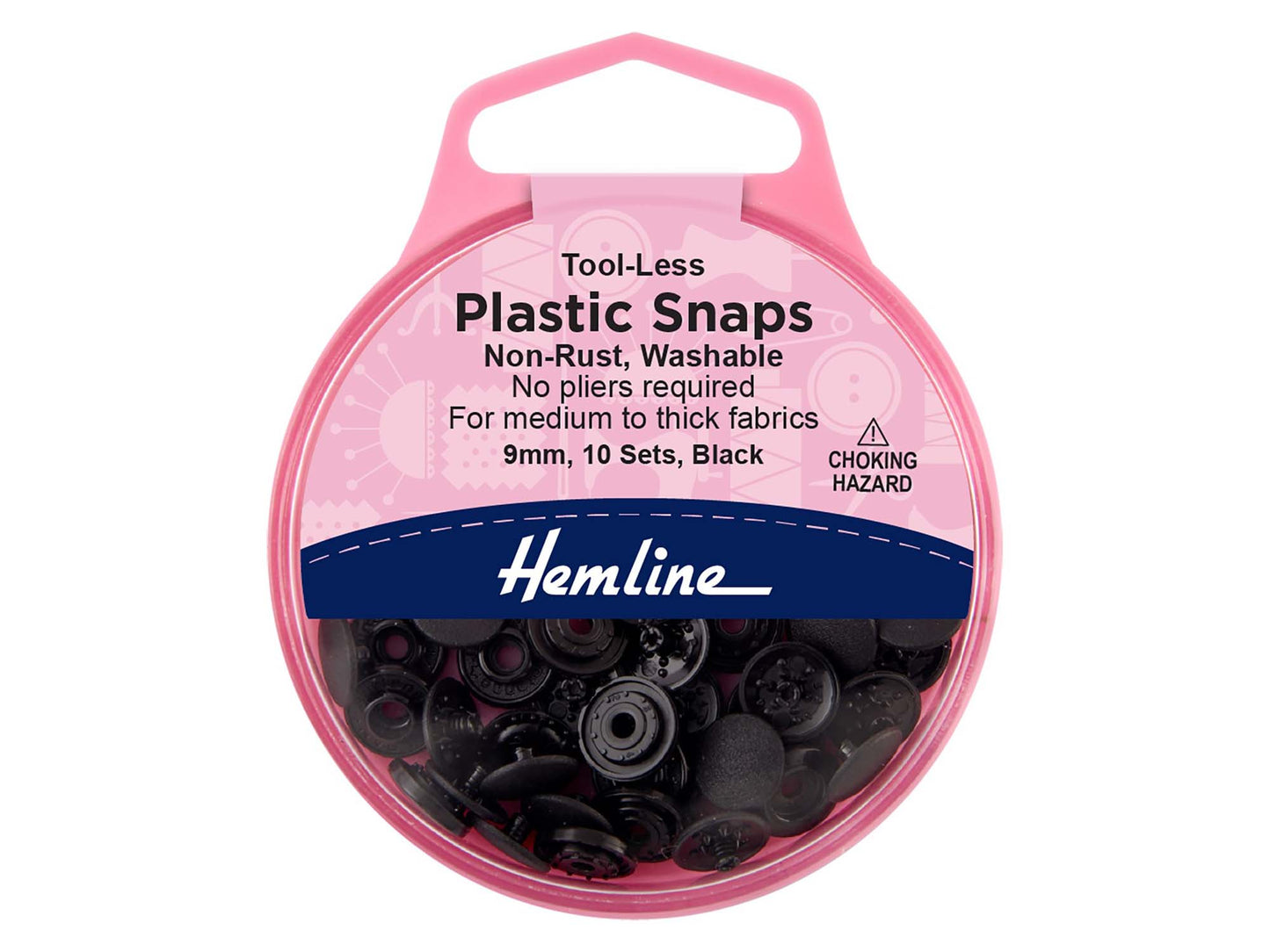 Tool-Less Plastic Snap Fasteners: 9mm