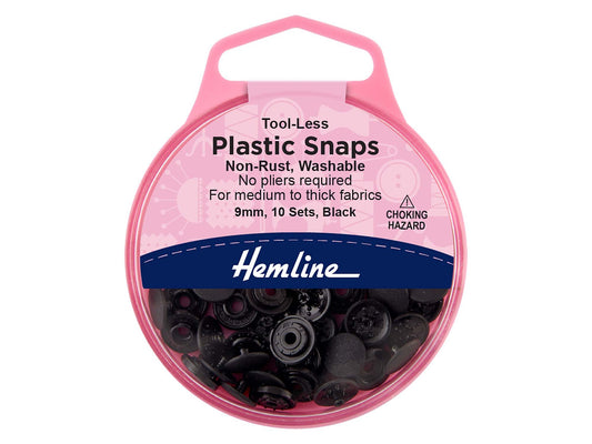 Tool-Less Plastic Snap Fasteners: 9mm