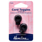 6mm Black Cord Toggle