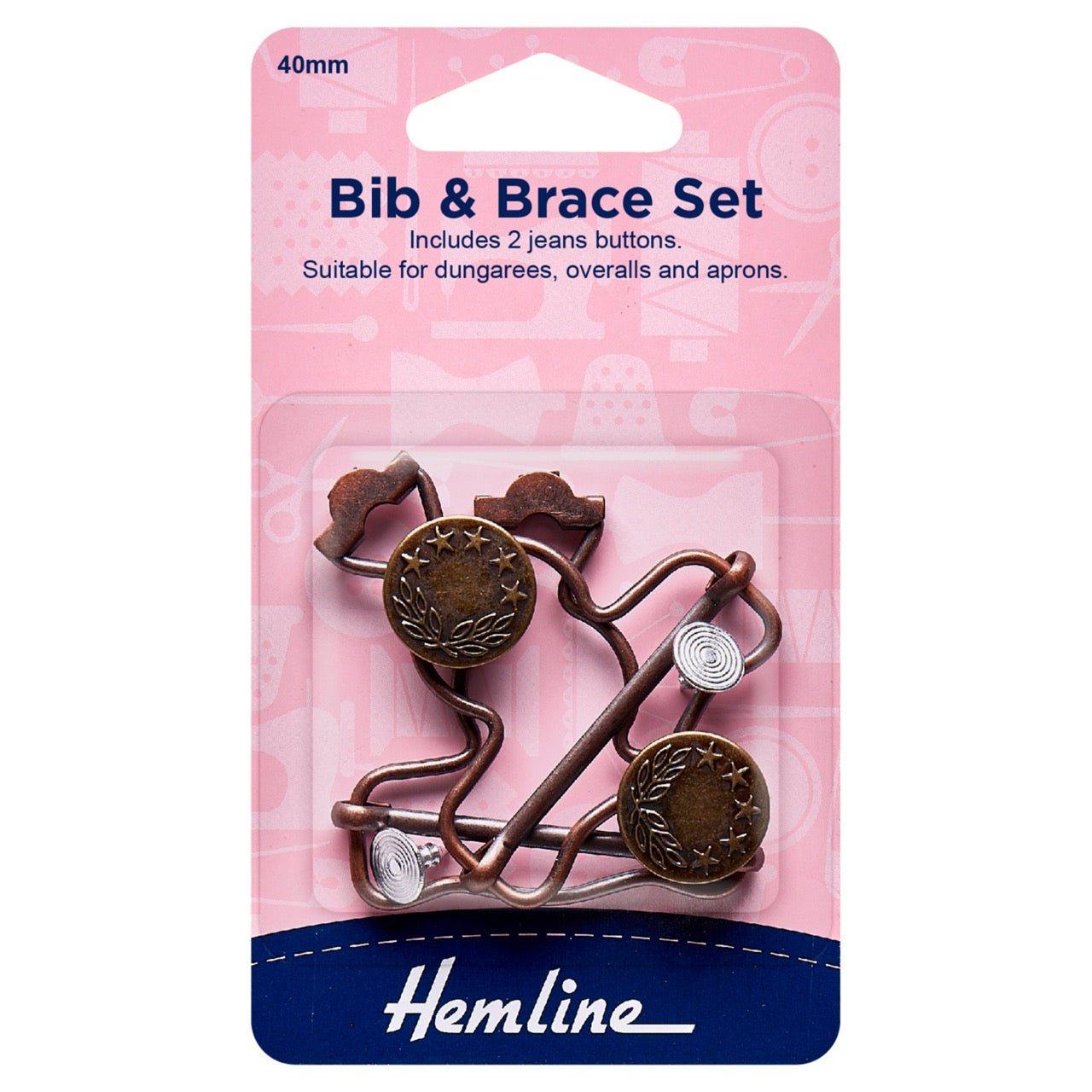 Bib and Brace Set: 40mm: Bronze
