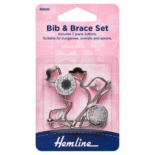 Bib and Brace Set: 40mm: Nickel
