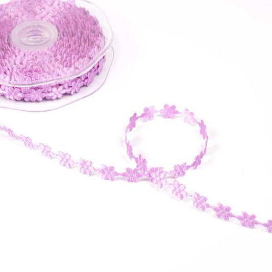 Purple Daisy Trim - 10mm