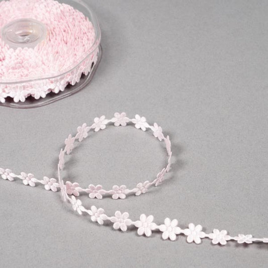 Pink Daisy Trim - 10mm