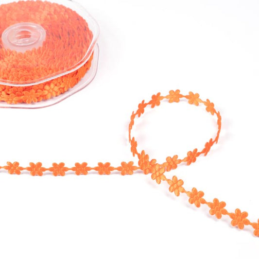 Orange Daisy Trim - 10mm