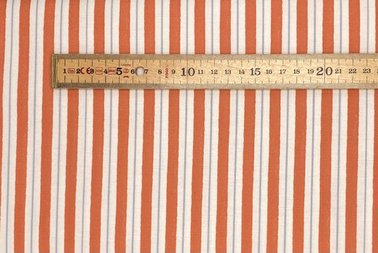 Seas the Day stripe coral red