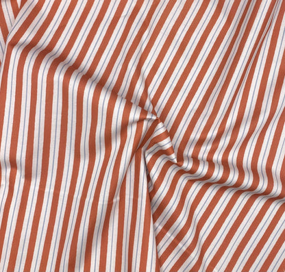 Seas the Day stripe coral red