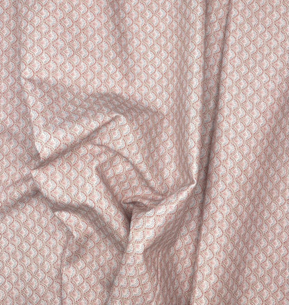 Fancy shells linen and pink