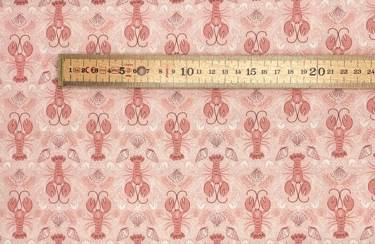 Mirrored lobster light coral pink