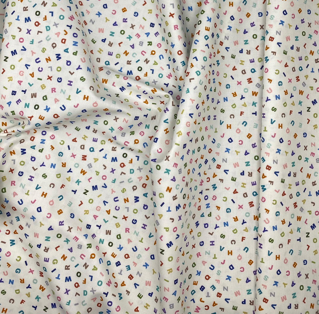 Letters on cream