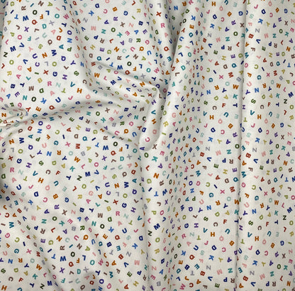 Letters on cream