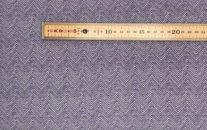 Dark blue herringbone - Flannel