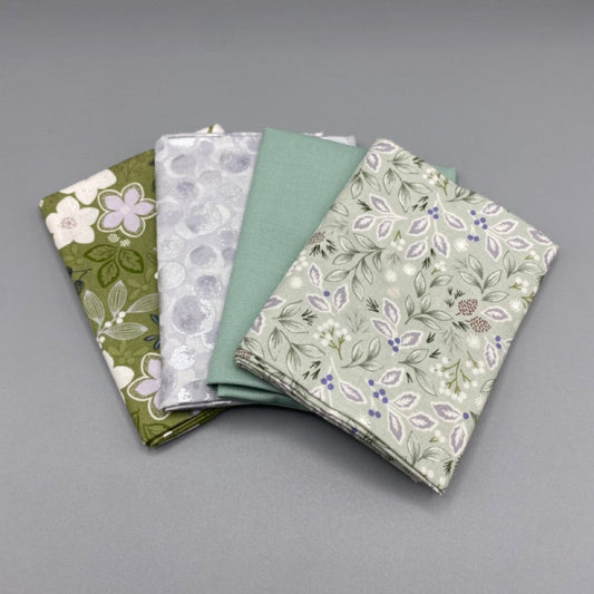 Winters garden - Pale Green Fat Quarter Bundle