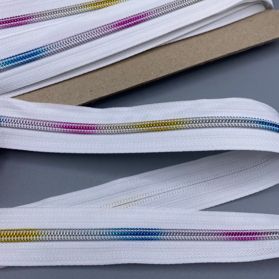 White Rainbow Continious Zip - No.5