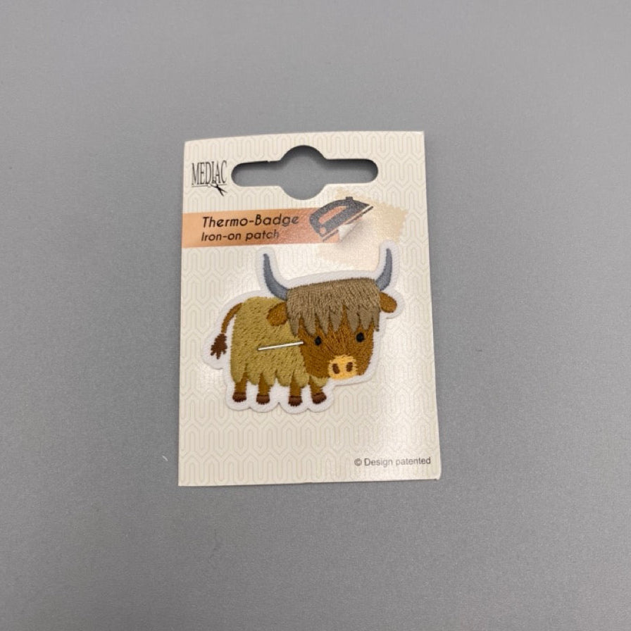 Iron on Motif: Highland Cow