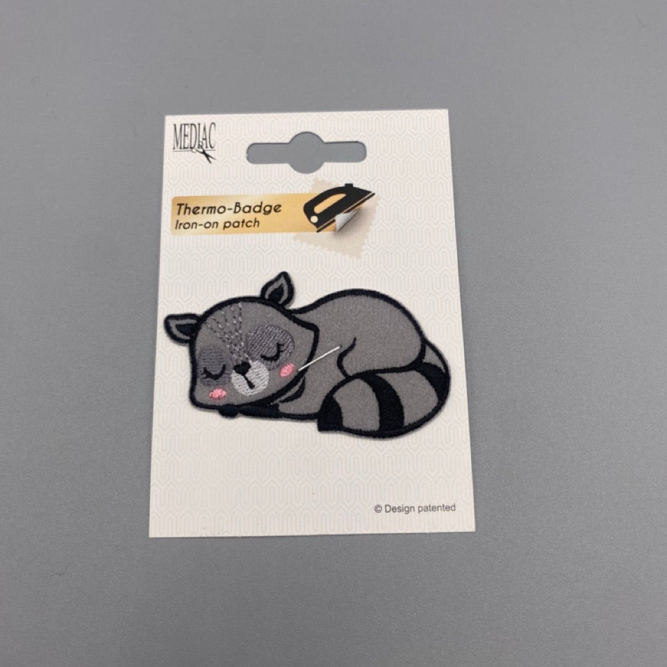 Iron on Motif: Sleepy Raccoon
