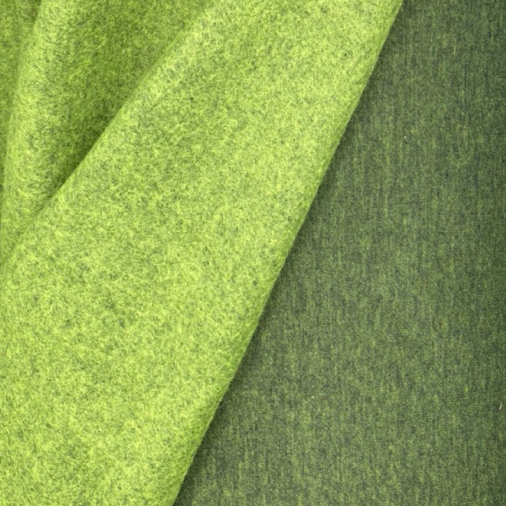 Bottle Green -  Sweat Melange Brushed