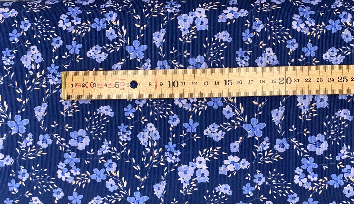 Corduroy - Blue Floral