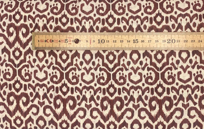 Orange Geo - Linen Mix