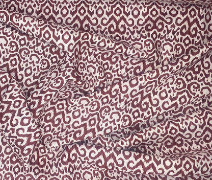 Orange Geo - Linen Mix