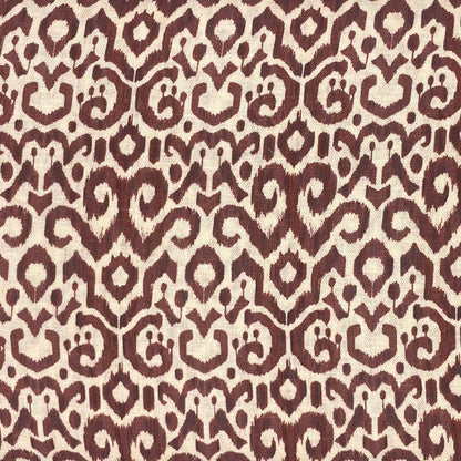 Orange Geo - Linen Mix