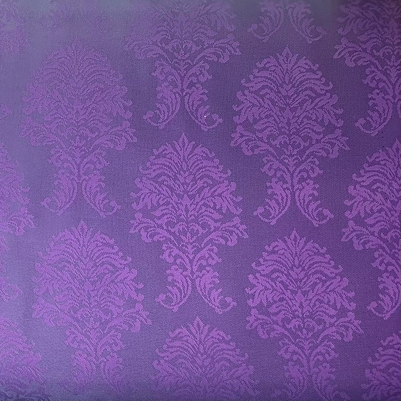 Purple Emblem- Acetate Viscose Lining