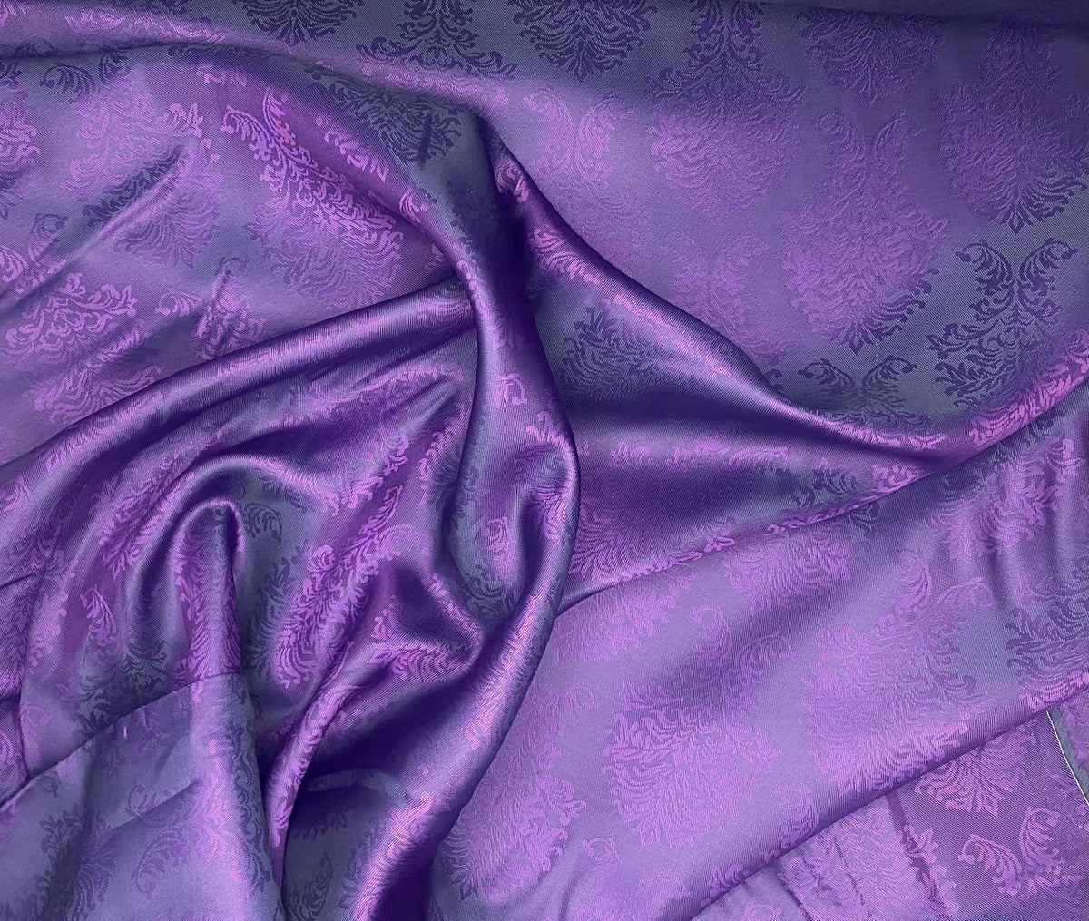Purple Emblem- Acetate Viscose Lining