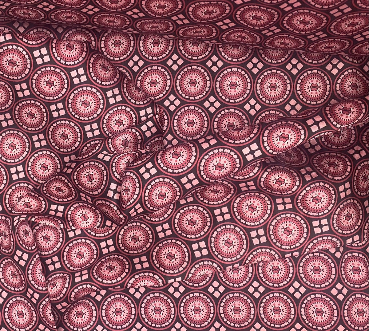 Pink Circle - Polyester Lining