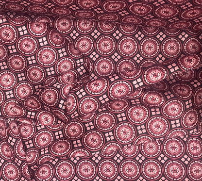 Pink Circle - Polyester Lining