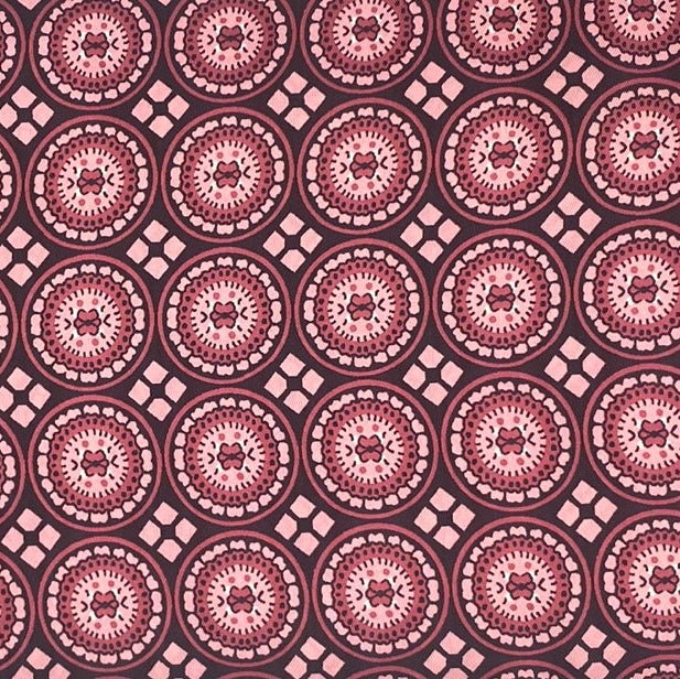 Pink Circle - Polyester Lining