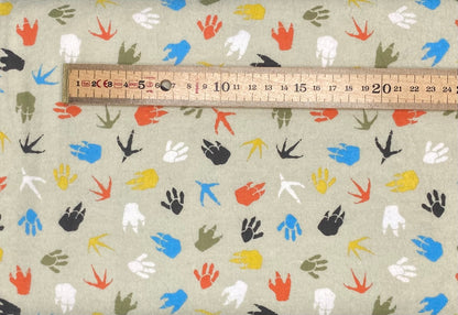 Totally Roarsome Footprints - Flannel