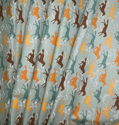 Galloping Horses - Blue
