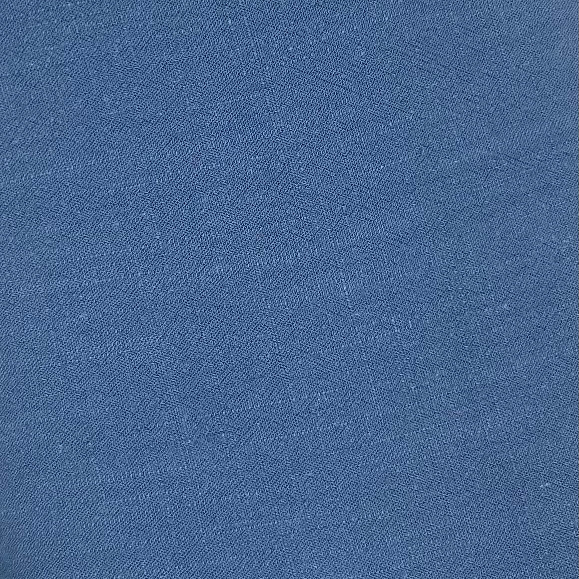 Navy Viscose Linen Mix