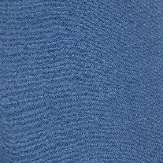 Navy Viscose Linen Mix