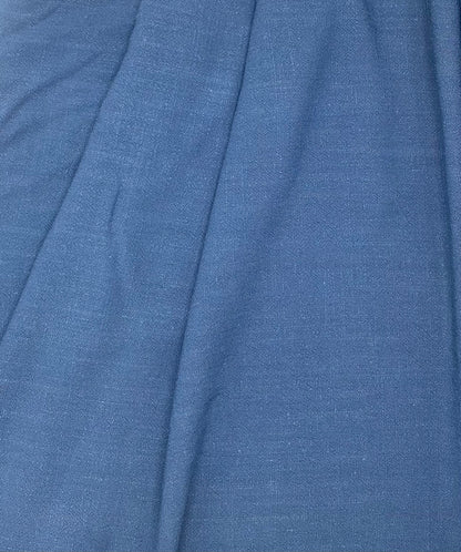 Navy Viscose Linen Mix