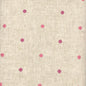 Pink Polkadot - Viscose Linen Mix