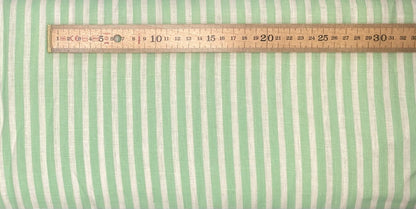 Mint Stripe Linen