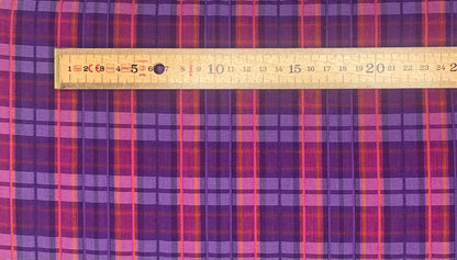 Pink & Purple textured check