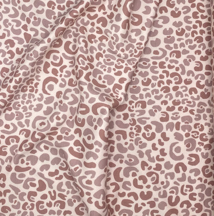 Pink & Lilac leopard Stretch Jersey