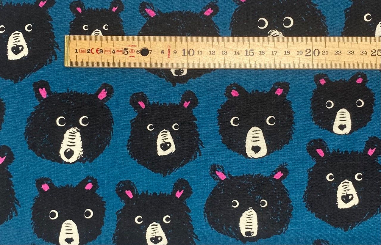 Teddy and the Bears Canvas - Teal