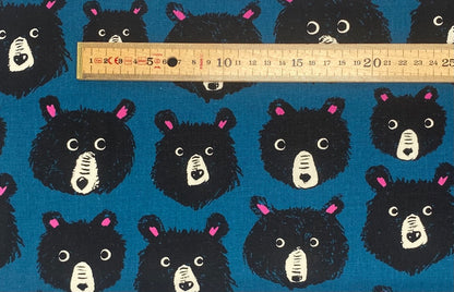 Teddy and the Bears Canvas - Teal