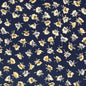 Ditzy Flower on Navy - Viscose