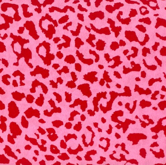 Pink Leopard Print - Polyester