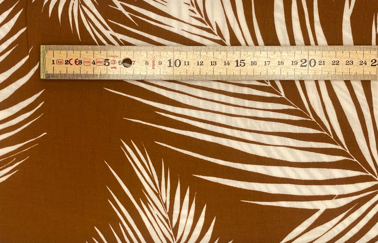 Burn Orange Palm Leaf