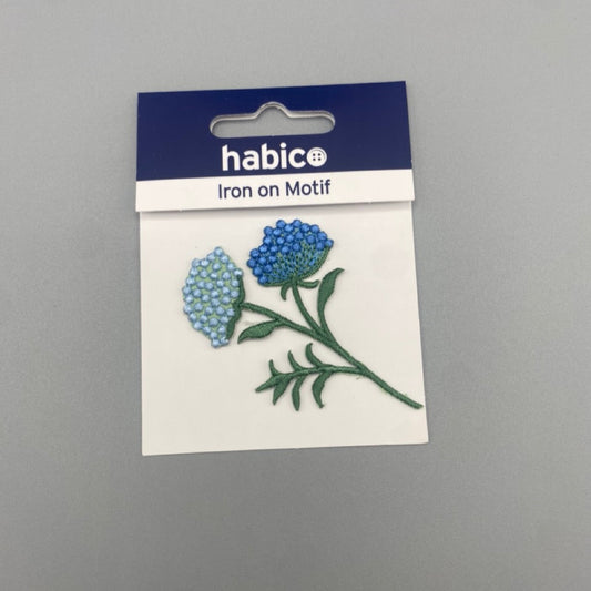 Iron on Motif: Blue Flowers