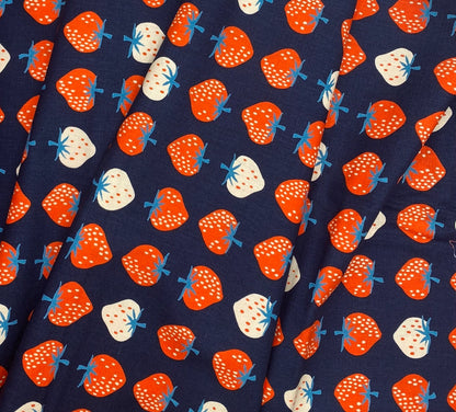 Strawberry Canvas - Navy