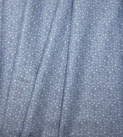 Twinkling stars on mid winter blue with pearl