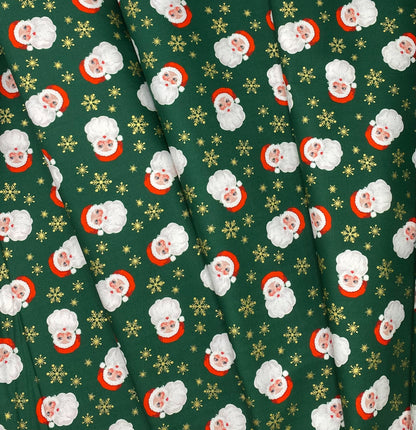 Santa on green (with pearl)