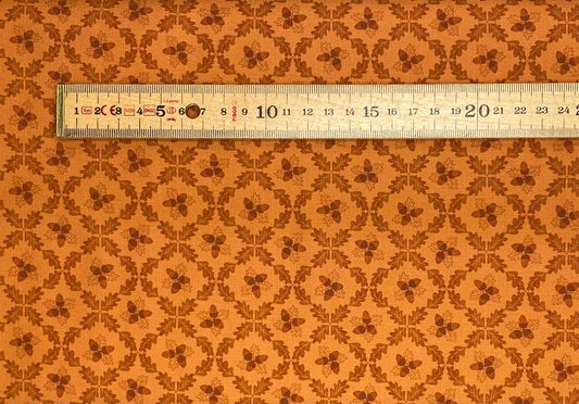 Acorn trellis on autumnal orange