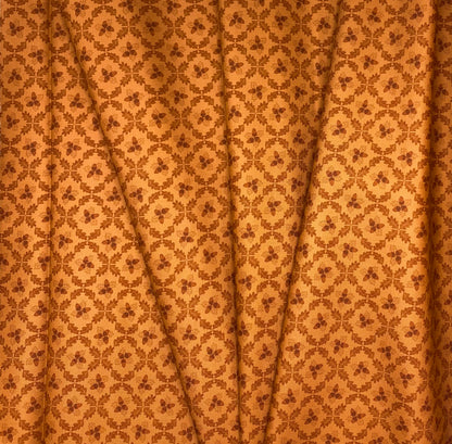 Acorn trellis on autumnal orange