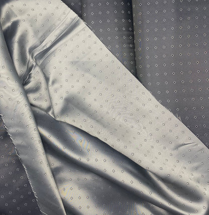 Grey Pattern - Acetate Viscose Lining